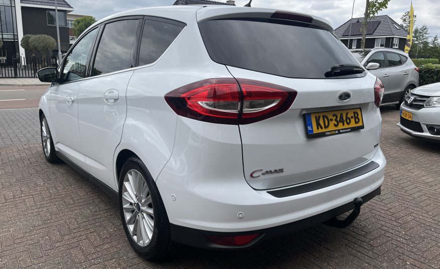 Ford C-Max 1.0 Ecoboost Titanium •Automatische Airconditioning / Lichtmetalen Velgen / Parkeersensoren V+A / Navigatie / Trekhaak• 2e Eigenaar INCLUSIEF NIEUWE DISTRIBUTIERIEM