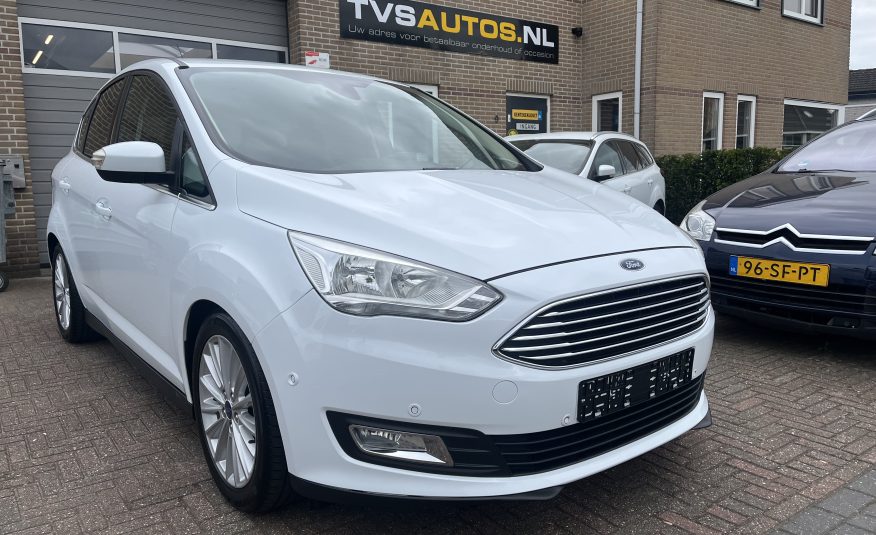 Ford C-Max 1.0 Ecoboost Titanium •Automatische Airconditioning / Lichtmetalen Velgen / Parkeersensoren V+A / Navigatie / Trekhaak• 2e Eigenaar INCLUSIEF NIEUWE DISTRIBUTIERIEM
