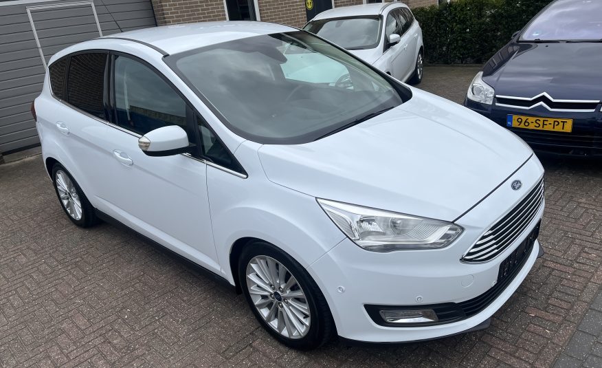Ford C-Max 1.0 Ecoboost Titanium •Automatische Airconditioning / Lichtmetalen Velgen / Parkeersensoren V+A / Navigatie / Trekhaak• 2e Eigenaar INCLUSIEF NIEUWE DISTRIBUTIERIEM